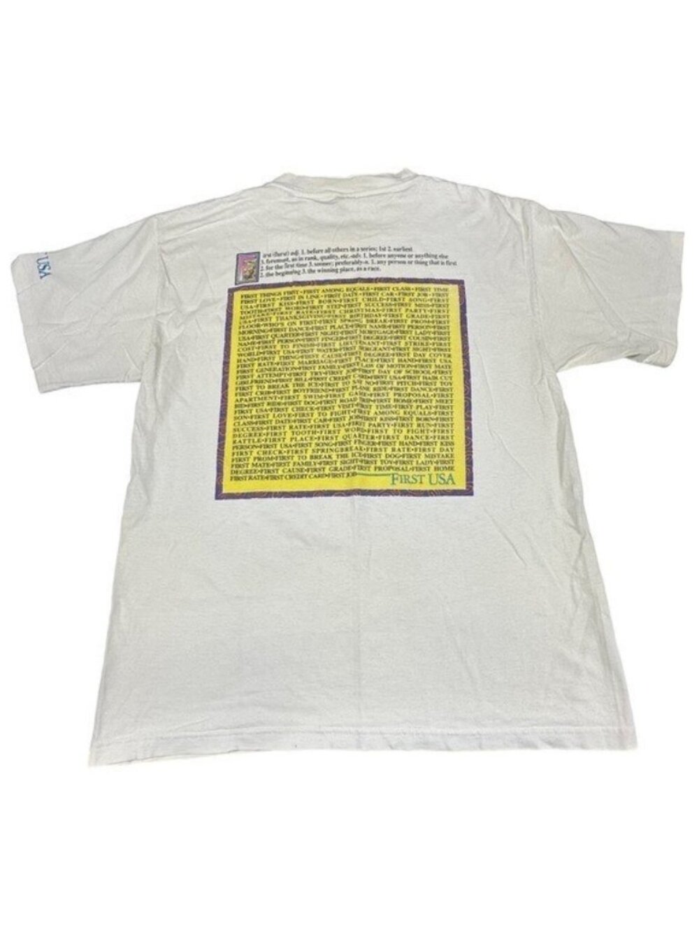 First USA Vintage Murina Mens L Graphic Tee T-Shirt Retro 90's 80s Single Stitch